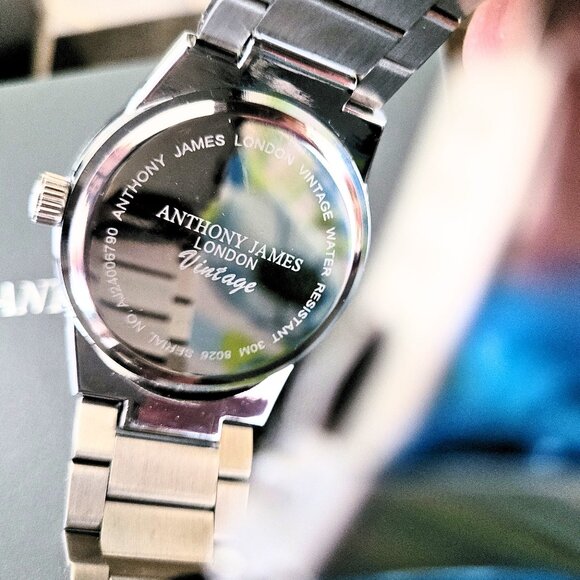 Anthony James London Vintage Men's Designer Dress Watch - Picture 3 of 6